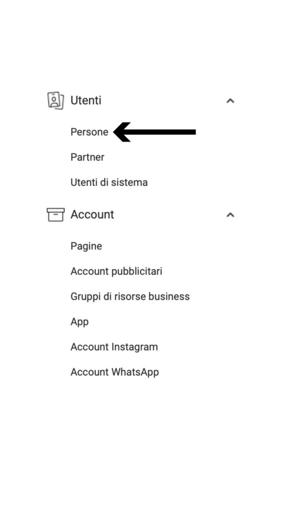 facebook business manager accesso utenti