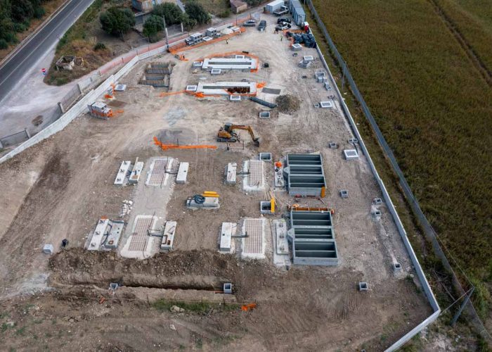 Riprese aeree con drone sicilia cantiere